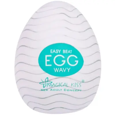 Egg masturbador masculino com textura interna, ideal para estímulo solo com toque realista.