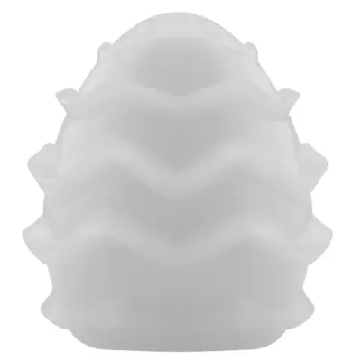 Egg masturbador masculino com textura interna, ideal para estímulo solo com toque realista.