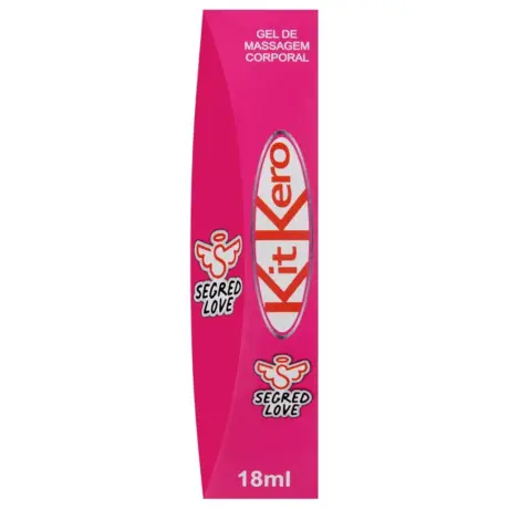 KitKero gel beijável 18ml, sabor marcante para momentos de carinho e prazer.