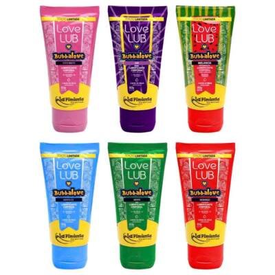Lubrificante íntimo Bubbalove 60g com aroma de chiclete da La Pimienta.
