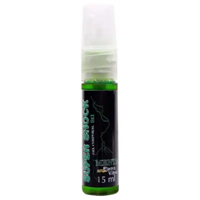 Super Shock excitante elétrico spray unissex 15ml da Garji para estímulo intenso.