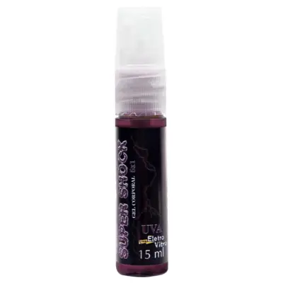 Super Shock excitante elétrico spray unissex 15ml da Garji para estímulo intenso.