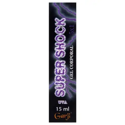 Super Shock excitante elétrico spray unissex 15ml da Garji para estímulo intenso.