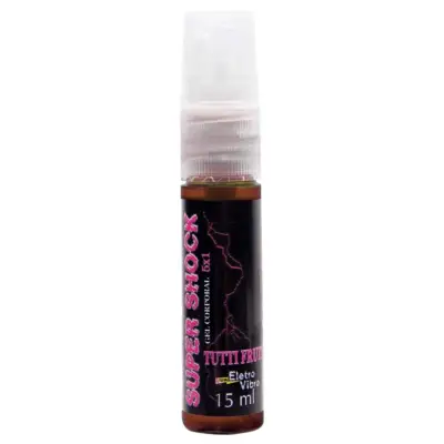Super Shock excitante elétrico spray unissex 15ml da Garji para estímulo intenso.
