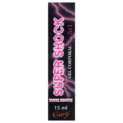 Super Shock excitante elétrico spray unissex 15ml da Garji para estímulo intenso.