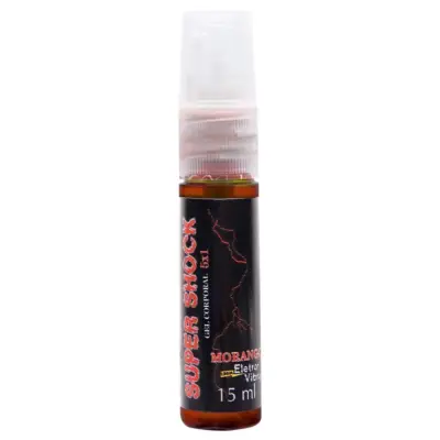 Super Shock excitante elétrico spray unissex 15ml da Garji para estímulo intenso.