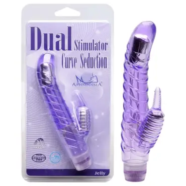 Vibrador Ponto G Anelado Dual Stimulator Curve Seduction