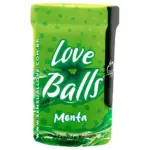 Bolinhas explosivas com aroma e sabor de menta, ideais para jogos sensuais e massagem íntima.