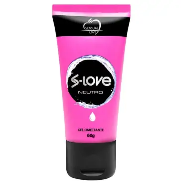 Lubrificante íntimo neutro S-Love com 60g, ideal para reduzir o atrito e aumentar o conforto íntimo.