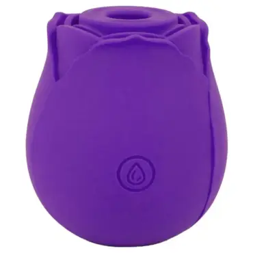 Vibrador em formato de flor (rosa), com 10 pulsações para estímulo clitoriano – Happy Meeting