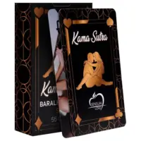 Baralho Kama Sutra Erótico Soft da Copag com 55 cartas ilustradas para jogos sensuais.
