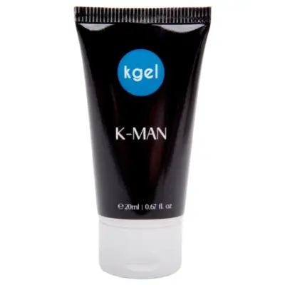 Intensificador masculino K-Man 20ml da Kgel para aumentar o prazer.
