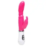 Vibrador silicone rabbit com 8 vibrações da Vipmix para dupla estimulação.