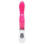 Vibrador silicone rabbit com 8 vibrações da Vipmix para dupla estimulação.