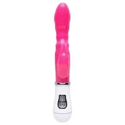 Vibrador silicone rabbit com 8 vibrações da Vipmix para dupla estimulação.