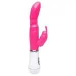 Vibrador silicone rabbit com 8 vibrações da Vipmix para dupla estimulação.