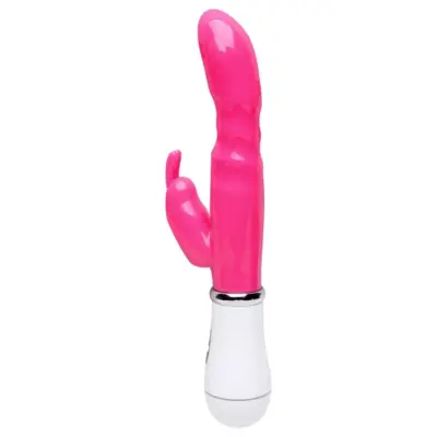Vibrador silicone rabbit com 8 vibrações da Vipmix para dupla estimulação.