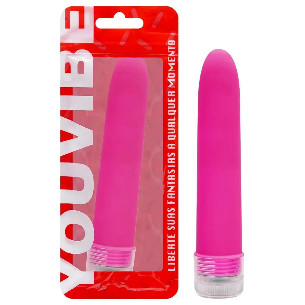 Vibrador personal toque aveludado 13x2,5cm da Vipmix para estímulo íntimo.
