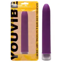 Vibrador personal toque aveludado 17x2,5cm da Vipmix para estímulo íntimo.