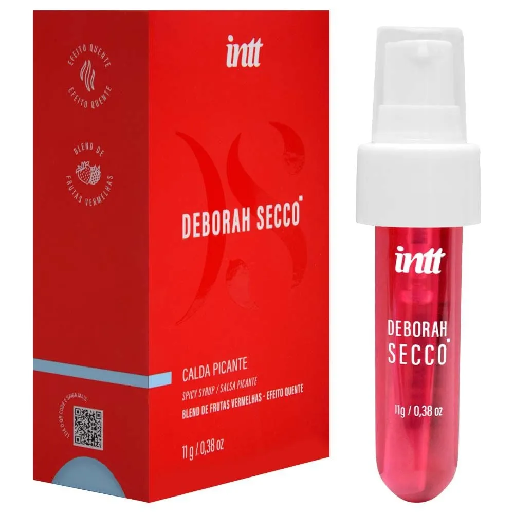 Calda beijável picante Deborah Secco 11g da Intt com sabor e efeito quente.