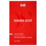 Calda beijável picante Deborah Secco 11g da Intt com sabor e efeito quente.