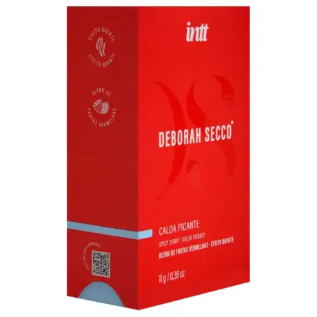 Calda beijável picante Deborah Secco 11g da Intt com sabor e efeito quente.